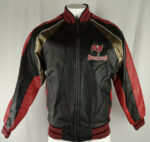 NFL Tampa Bay Buccaneers Black Leather Jacket