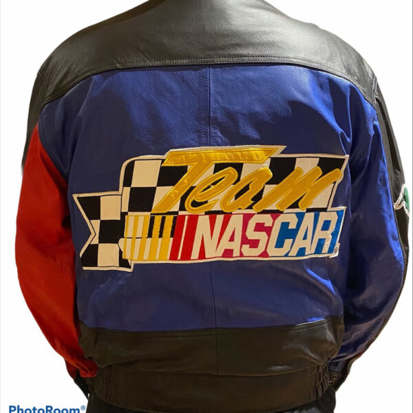 Nascar G III Racing Black Leather Jacket