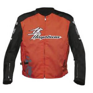 Orange Black Suzuki Hayabusa Motorcycle Textile Jacket