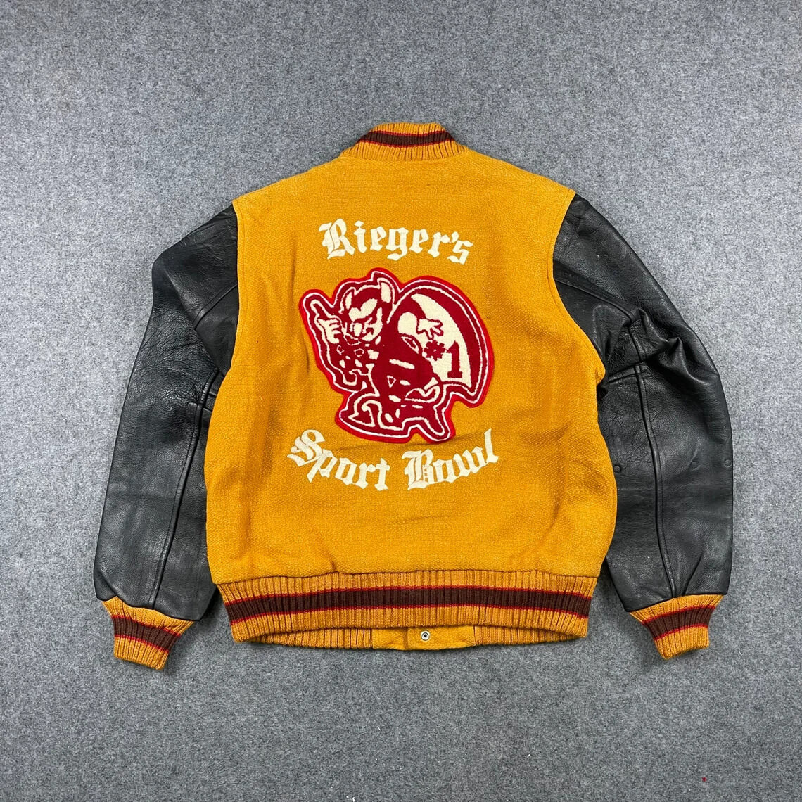 Rieger's Sport Bowl Letterman Varsity Jacket (2) Rieger's Sport Bowl Letterman Varsity Jacket