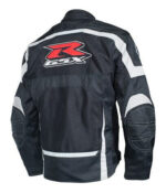 Suzuki GSXR Motorcycle Black And Gray Textile Jacket