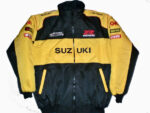 Suzuki GSXR Motorcycle Black And Yellow Textile Jacket