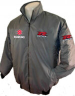 Suzuki GSXR Motorcycle Gray Textile Jacket