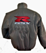Suzuki GSXR Motorcycle Gray Textile Jacket
