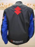 Suzuki Motorcycle Black And Blue Textile Jacket