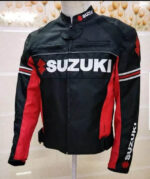 Suzuki Motorcycle Black And Red Textile Jacket