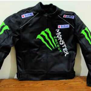 Suzuki Motorcycle Monster Energy Leather Jacket