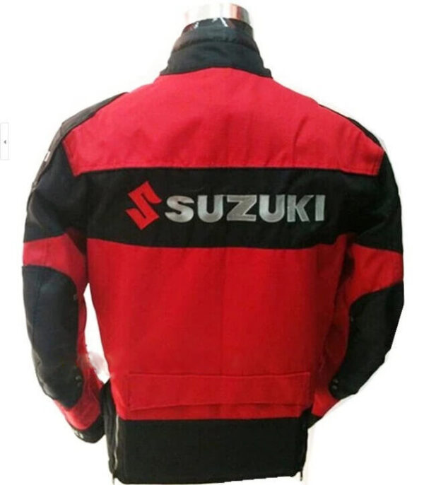Suzuki Motorcycle Red And Black Textile Jacket