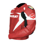 Suzuki Motorcycle Red Racing Leather Jacket