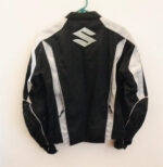 Suzuki Motorcycle White And Black Textile Jacket