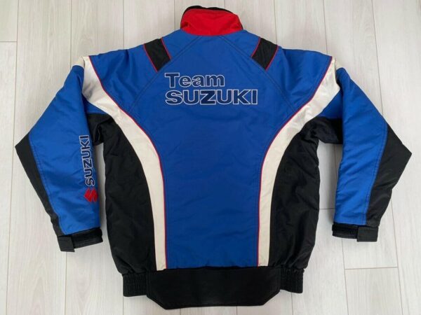 Suzuki Team Motorcycle Blue And Black Textile Jacket