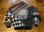 Vintage NASCAR 2000 Racing Black Leather Jacket