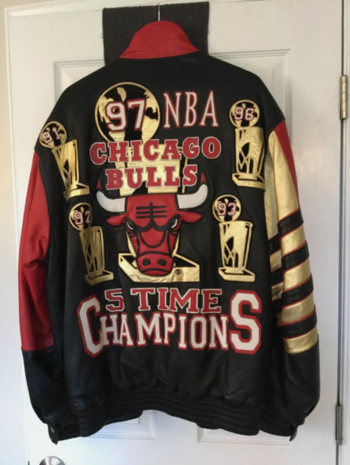 5 Time NBA Champion Chicago Bulls Leather Jacket - Maker of Jacket