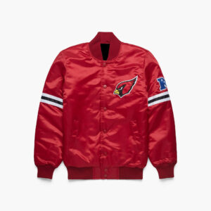 Arizona Cardinals Red NFL Satin Full Snap Jacket