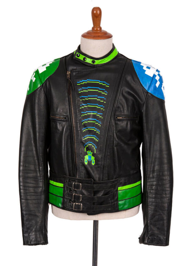 Atari Riot Biker Black Leather Jacket (2) Atari Riot Biker Black Leather Jacket