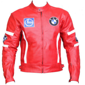 BMW Motorcycle Red Racing Leather Jacket