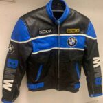 BMW big logo Michelin Nokia Motorcycle Leather Jacket