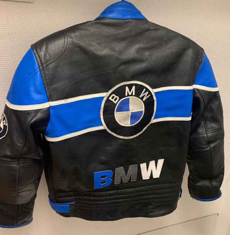 BMW big logo Michelin Nokia Motorcycle Leather Jacket - Maker of Jacket
