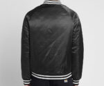 Black Champion Reverse Weave Script Logo Satin Jacket