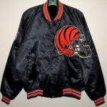 Black Cincinnati Bengals NFL Satin Jacket