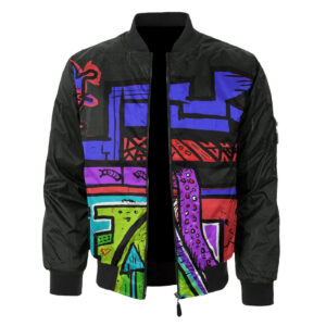 Black Graff Bomber Jacket