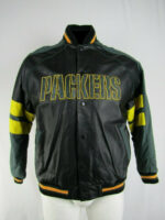 Black Green Bay Packers NFL Leather Jacket