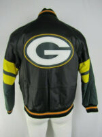 Black Green Bay Packers NFL Leather Jacket