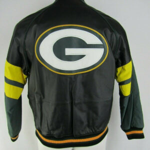 Black Green Bay Packers NFL Leather Jacket