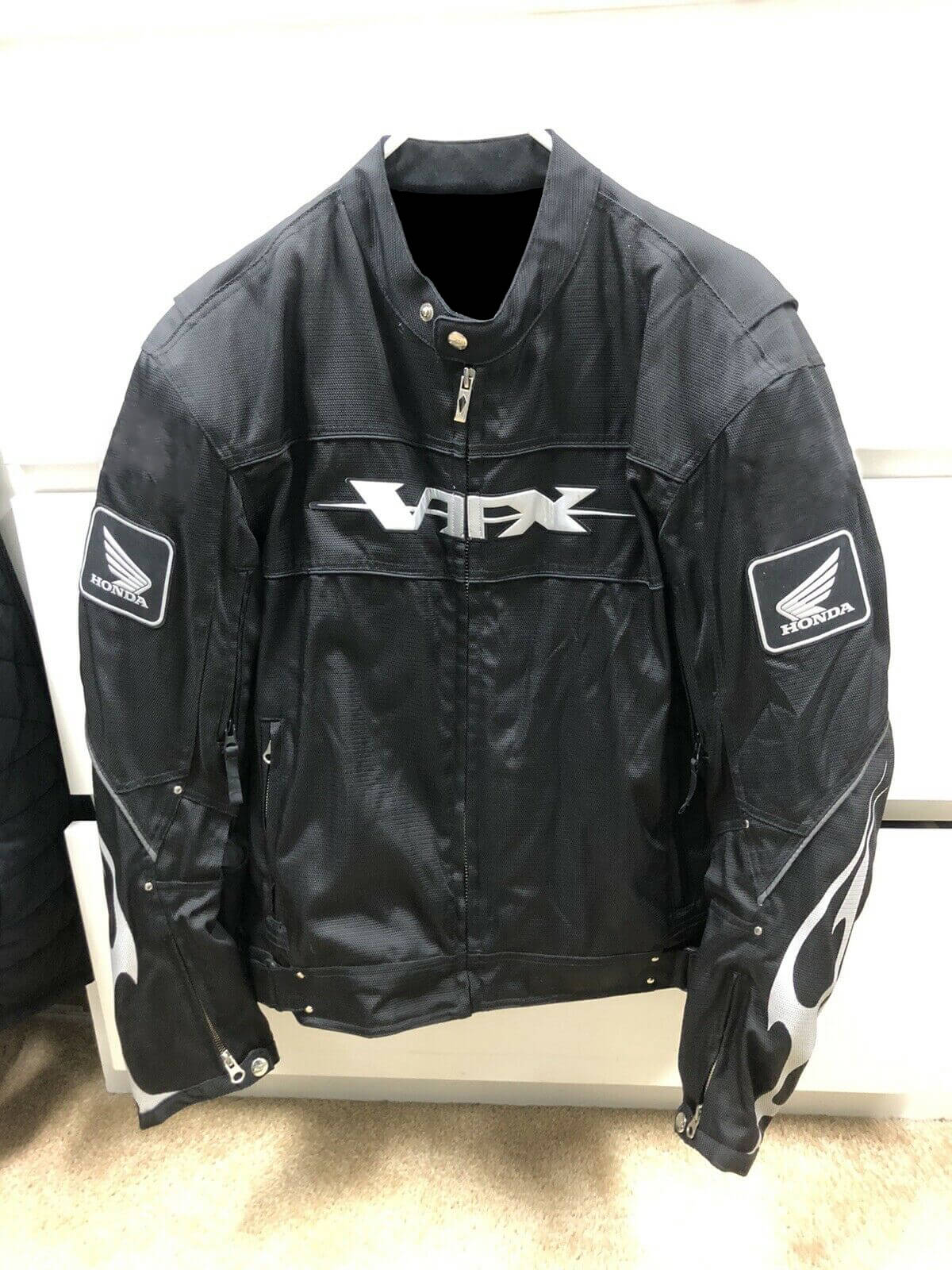 Black Honda VTX Motorcycle Racing Textile Jacket Maker of Jacket