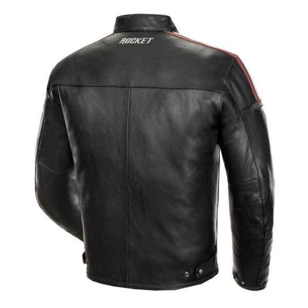 Black Joe Rocket Motorcycle Racing Leather Jacket