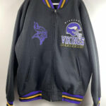 Black NFL Minnesota Vikings Wool Jacket