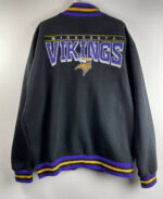 Black NFL Minnesota Vikings Wool Jacket