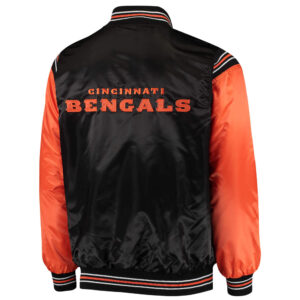 Black Orange Cincinnati Bengals Enforcer Satin Jacket
