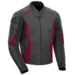Black Red Joe Rocket Motorcycle Leather Jacket