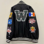 Black Supreme 07 NCAA Varsity Jacket