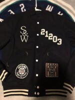 Black Supreme Wtaps Wool Varsity Jacket