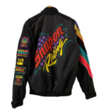 Black Vintage 90s Snap On Racing Jacket