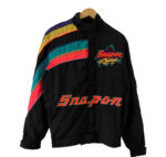 Black Vintage 90s Snap On Racing Jacket