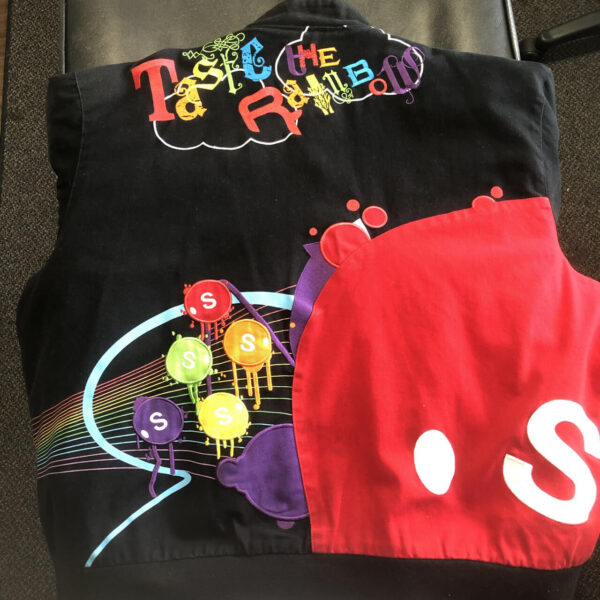 Black Vintage Kyle Busch Skittles Wool Jacket