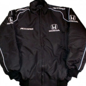 Black White Honda Accord Racing Windbreaker Jacket