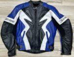 Blue Black Joe Rocket Motorcycle Leather Jacket