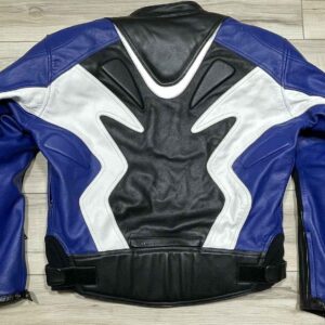 Blue Black Joe Rocket Motorcycle Leather Jacket