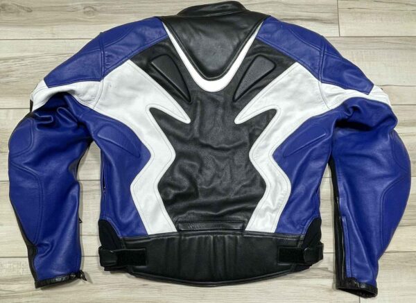 Blue Black Joe Rocket Motorcycle Leather Jacket