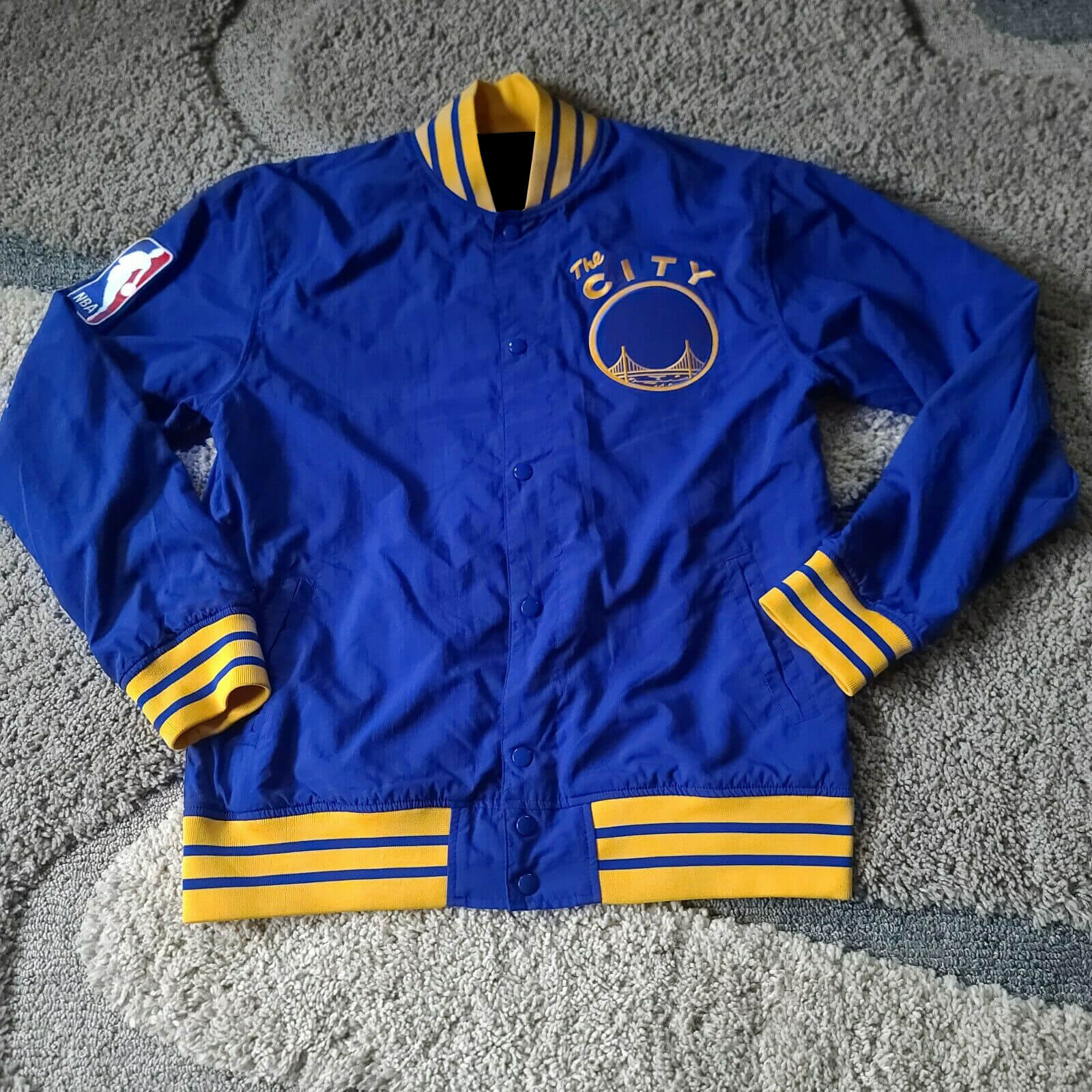 warriors basketball jacket