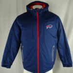 Blue NFL Team Buffalo Bills Hooded Full Zip Jacket