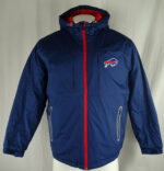 Blue NFL Team Buffalo Bills Hooded Full Zip Jacket