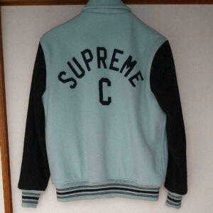 Blue Supreme Captain Varsity Jacket