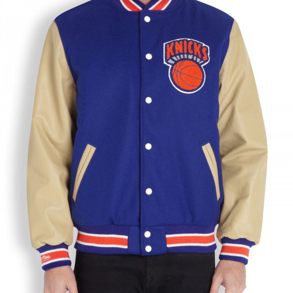 NBA New York Knicks Varsity Jacket - Blue