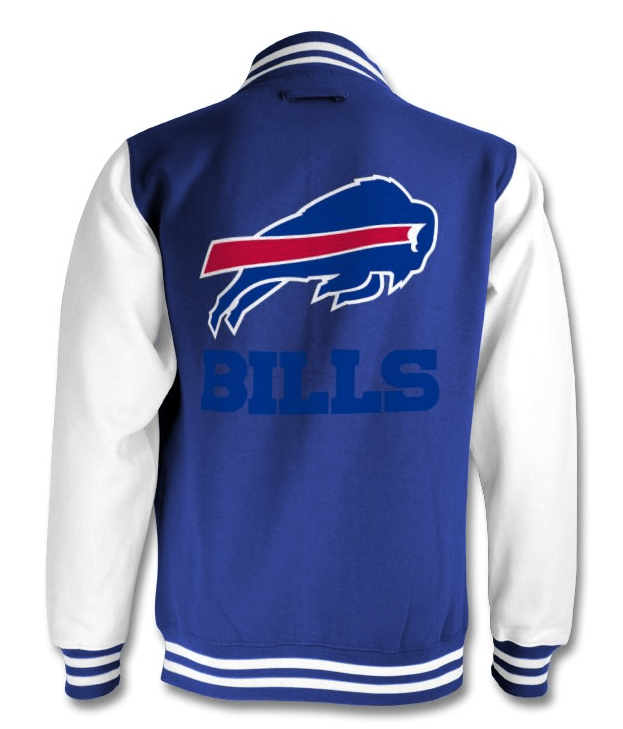 Blue Vintage NFL Buffalo Bills Cotton Jacket (2) Blue Vintage NFL Buffalo Bills Cotton Jacket