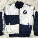 Blue White Club Foreign BMW Bomber Jacket